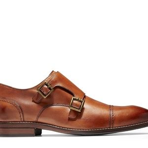 Johnson Monk Strap Slip-On Color: Cognac Size: 9